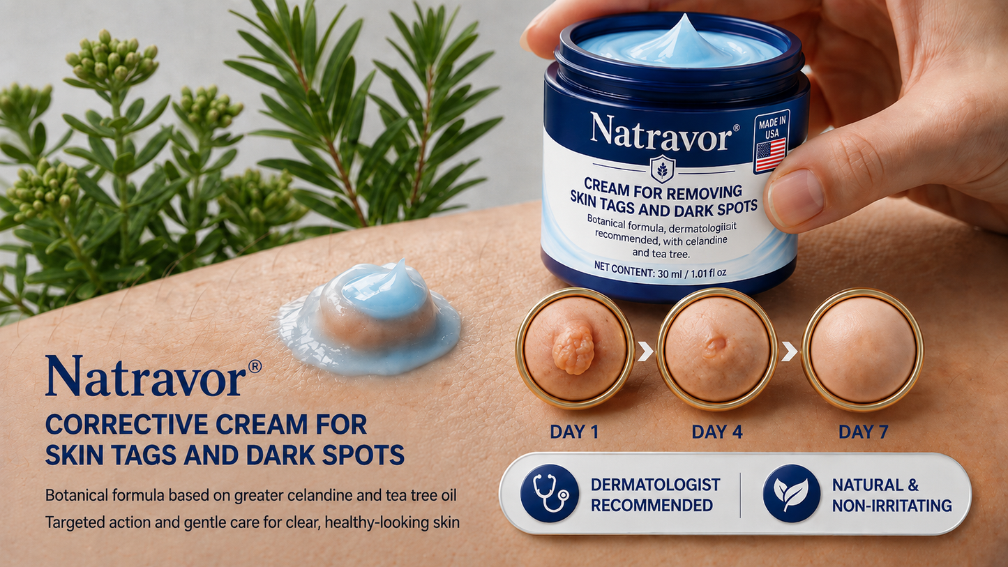 Natravor® 7-𝐃𝐚𝐲 𝐒𝐤𝐢𝐧 𝐓𝐚𝐠 & 𝐒𝐩𝐨𝐭 𝐄𝐫𝐚𝐬𝐞𝐫 𝐂𝐫𝐞𝐚𝐦 (Zero Pain, Zero 𝐒𝐜𝐚𝐫𝐬 Formula) 🎈