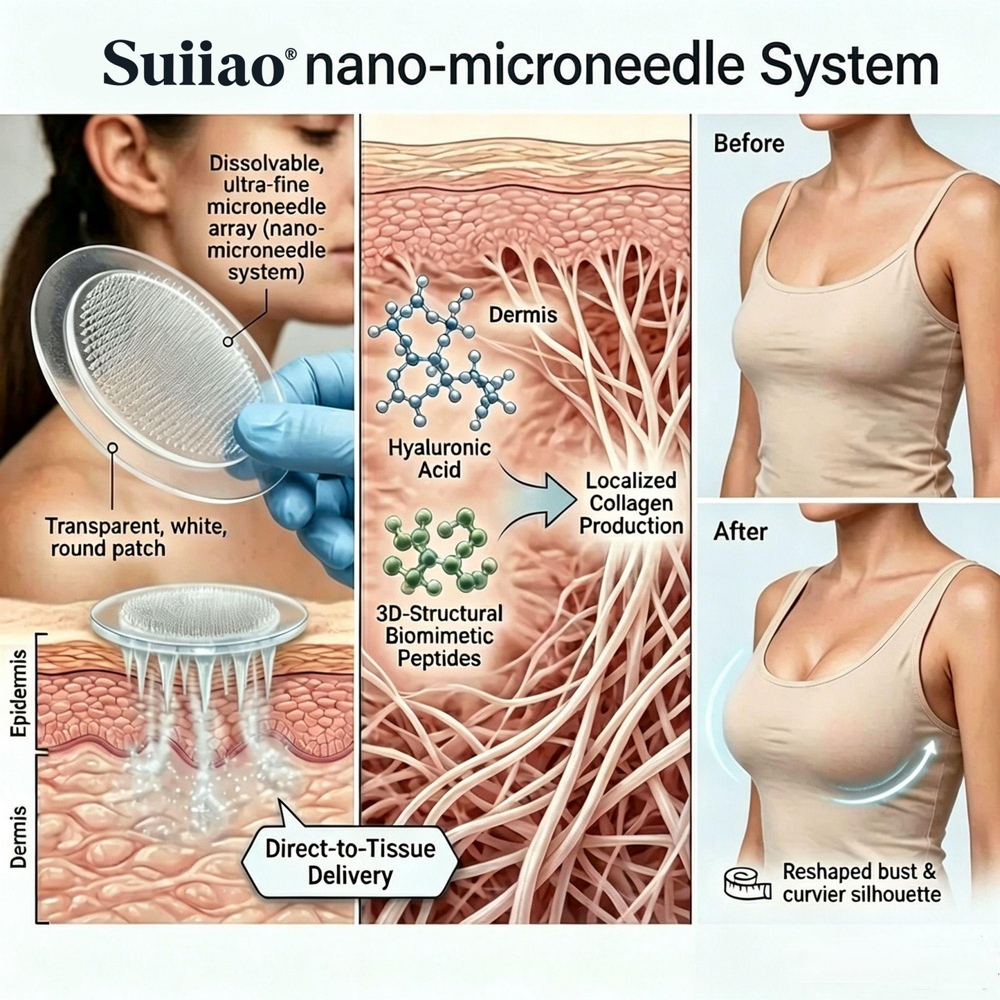 🔥Limited-time 80% sale-Suiiao® Targeted Breast Enhancement Advanced Nano-Microneedle Patches